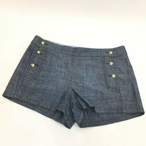 J Crew Sailor Short Nautical shorts NEW chambray G